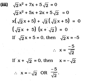 KSEEB SSLC Class 10 Maths Solutions Chapter 10 Quadratic Equations Ex 10.2 3