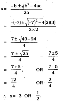 Ex 10.3 Quadratic Equation KSEEB