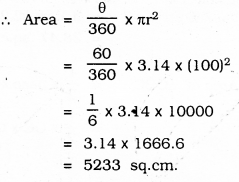 KSEEB SSLC Class 10 Maths Solutions Chapter 5 Areas Related to Circles Ex 5.3 26