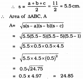 KSEEB Solutions for Class 9 Maths Chapter 8 Heron’s Formula Ex 8.2 10