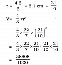 KSSEB Solutions for Class 9 Maths Chapter 13 Surface Areas and Volumes Ex 13.8 4