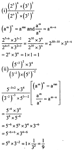 KSEEB Solutions for Class 8 Maths Chapter 10 Exponents Ex. 10.4 1