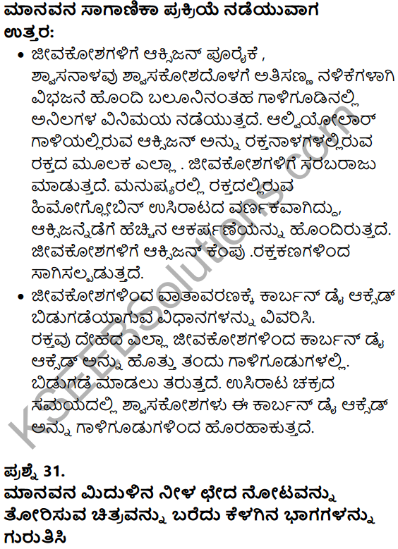 Karnataka SSLC Science Model Question Paper 4 in Kannada Medium - 23