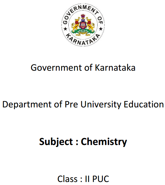 Karnataka 2nd PUC Chemistry Question Bank with Answers