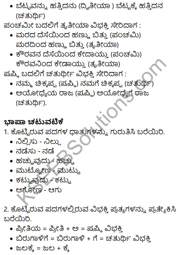 10th Kannada Notes Sankalpa Geete KSEEB