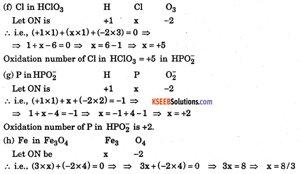 1st PUC Chemistry Question Bank Chapter 8 Redox Reactions - 126