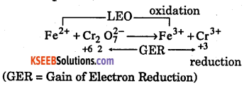 1st PUC Chemistry Question Bank Chapter 8 Redox Reactions - 25