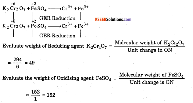 1st PUC Chemistry Question Bank Chapter 8 Redox Reactions - 30