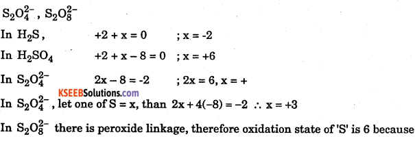 1st PUC Chemistry Question Bank Chapter 8 Redox Reactions - 50