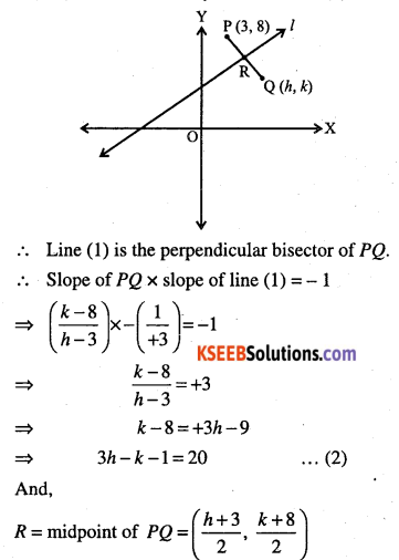 1st PUC Maths Question Bank Chapter 10 Straight Lines 126