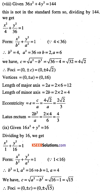 1st PUC Maths Question Bank Chapter 11 Conic Sections 49
