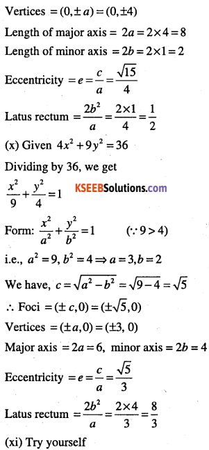 1st PUC Maths Question Bank Chapter 11 Conic Sections 50