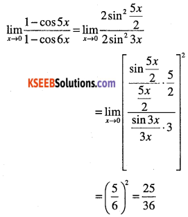 1st PUC Maths Question Bank Chapter 13 Limits and Derivatives 56
