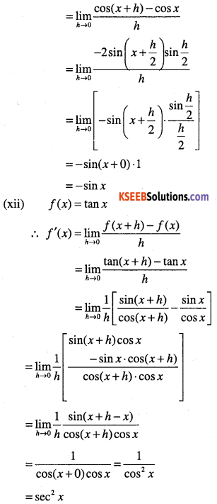 1st PUC Maths Question Bank Chapter 13 Limits and Derivatives 99
