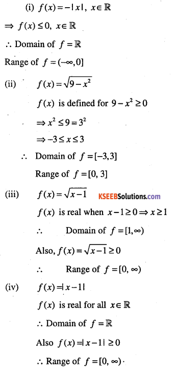 1st PUC Maths Question Bank Chapter 2 Relations and Functions 9