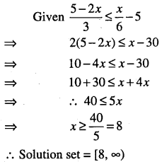 1st PUC Maths Question Bank Chapter 6 Linear Inequalities 3