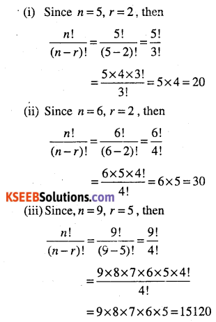 1st PUC Maths Question Bank Chapter 7 Permutations and Combinations 17