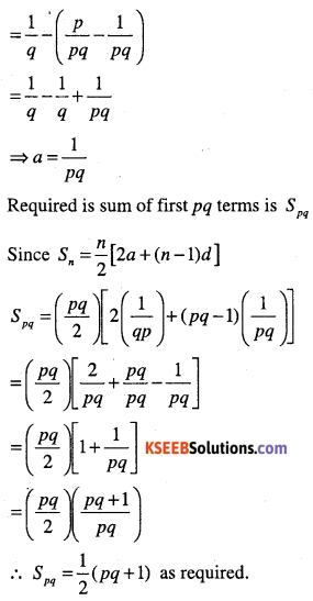 1st PUC Maths Question Bank Chapter 9 Sequences and Series 15