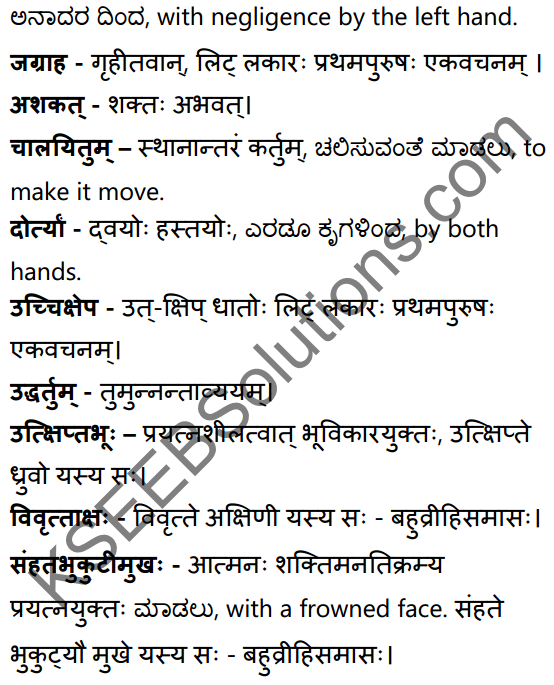 सत्त्वपरीक्षा Summary in Kannada and English 49
