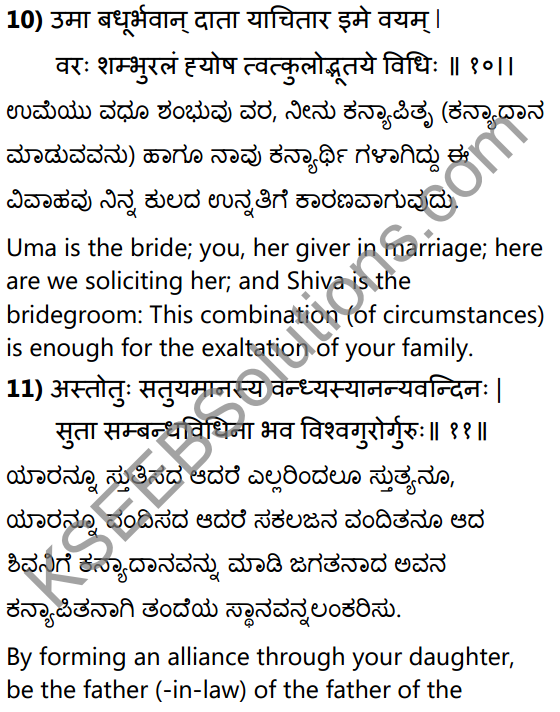 कन्येयं कुलजीवितम् Summary in Kannada and English 30