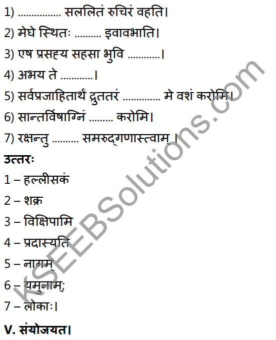 1st PUC Sanskrit Textbook Answers Shevadhi Chapter 8 सान्तःपुरः शरणागतोऽस्मि 21