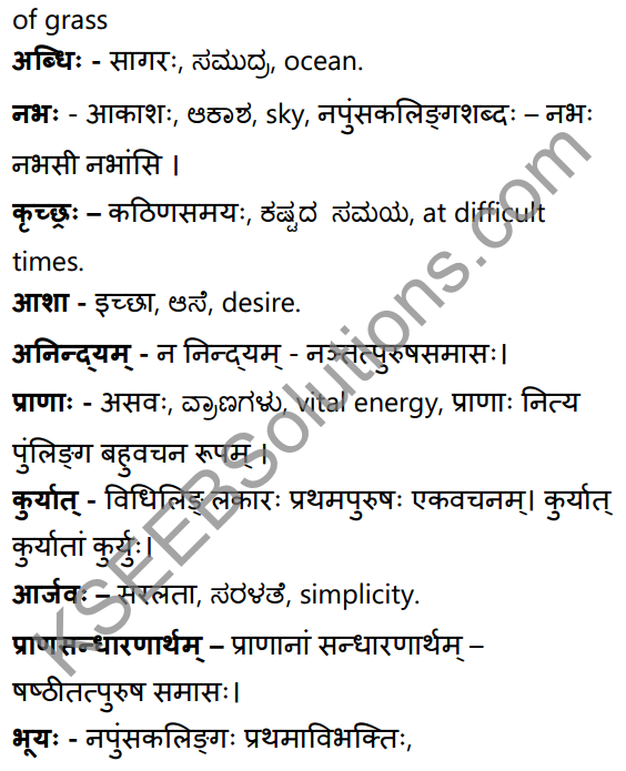सूक्तिकुसुमानि Summary in Kannada and English 26