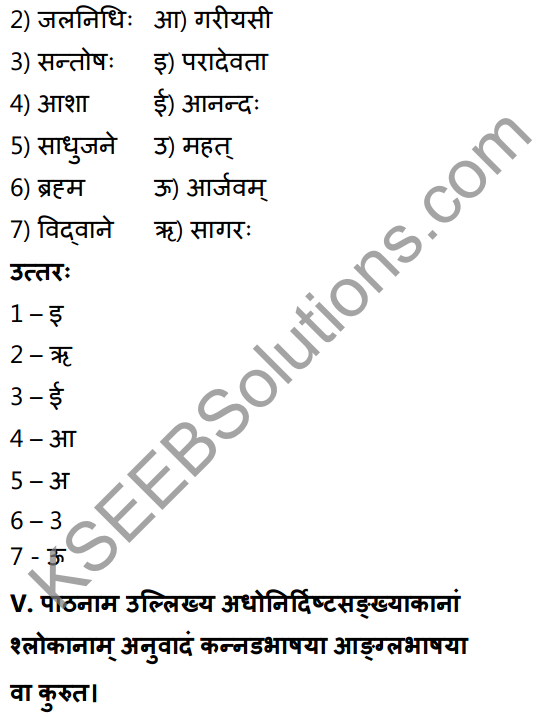 1st PUC Sanskrit Textbook Answers Shevadhi Chapter 9 सूक्तिकुसुमानि 8