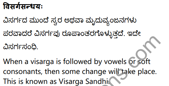 1st PUC Sanskrit Textbook Answers Vyakaran सन्धिः 21