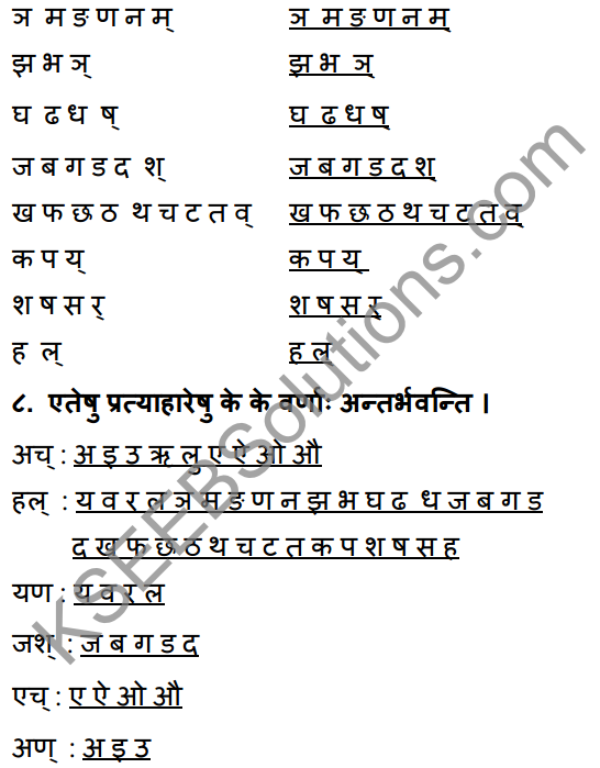 1st PUC Sanskrit Workbook Answers Karnataka 7