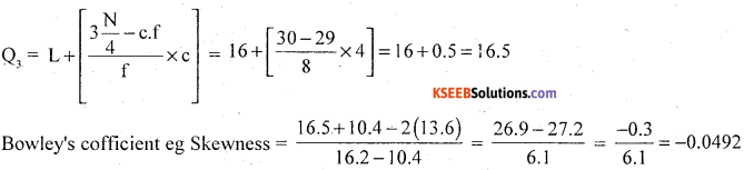 1st PUC Statistics Model Question Paper 1 with Answers - 31