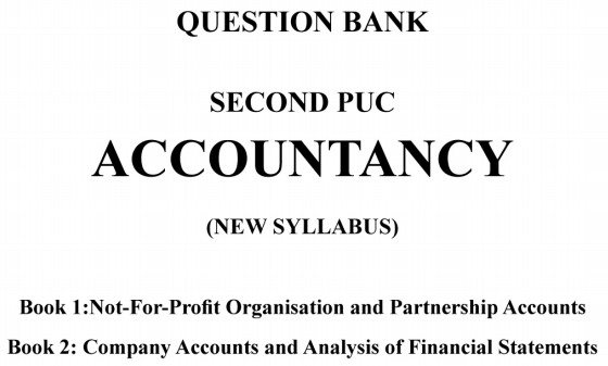 2nd PUC Accountancy Question Bank with Answers