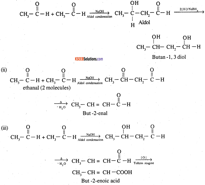 2nd PUC Chemistry Question Bank Chapter 12 Aldehydes, Ketones and Carboxylic Acids - 28
