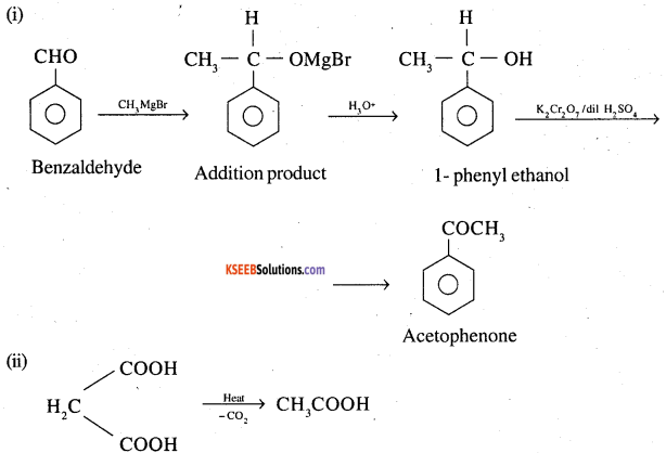 2nd PUC Chemistry Question Bank Chapter 12 Aldehydes, Ketones and Carboxylic Acids - 99