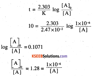 2nd PUC Chemistry Question Bank Chapter 4 Chemical Kinetics - 16