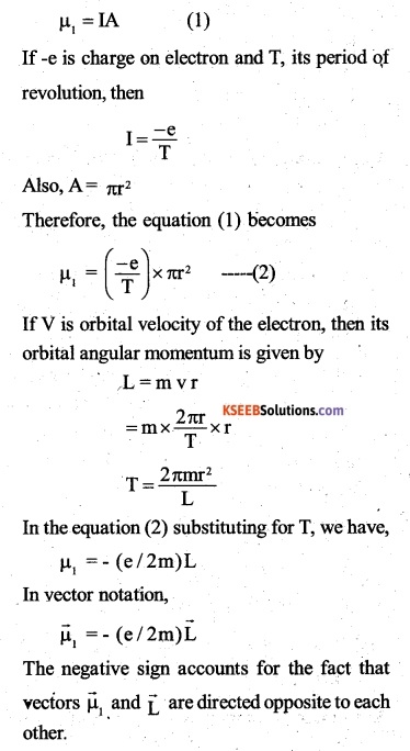 2nd PUC Physics Question Bank Chapter 5 Magnetism and Matter 31