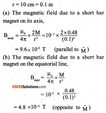 2nd PUC Physics Question Bank Chapter 5 Magnetism and Matter 6