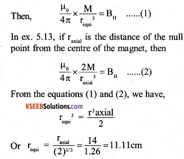 2nd PUC Physics Question Bank Chapter 5 Magnetism and Matter 9