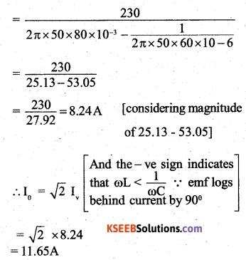 2nd PUC Physics Question Bank Chapter 7 Alternating Current 27