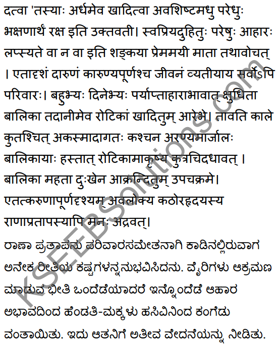 2nd PUC Sanskrit Textbook Answers Shevadhi Chapter 5 महाराणाप्रतापः 14