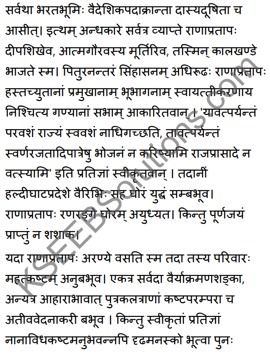 2nd PUC Sanskrit Textbook Answers Shevadhi Chapter 5 महाराणाप्रतापः 25
