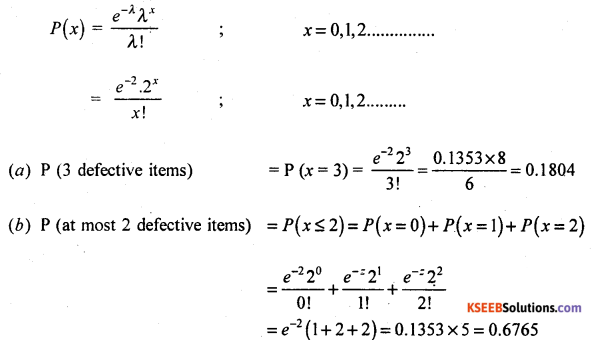 2nd PUC Statistics Model Question Paper 3 with Answers - 62