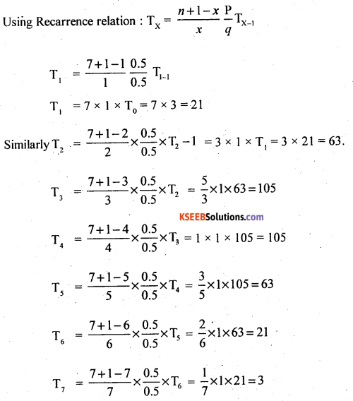 2nd PUC Statistics Question Bank Chapter 5 Theoretical Distribution - 115