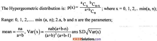 2nd PUC Statistics Question Bank Chapter 5 Theoretical Distribution - 2