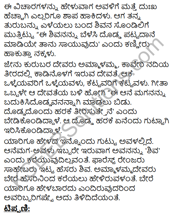 Jenu Kurubara Tayiyu Kadu Aneya Maganu Summary in Kannada 8