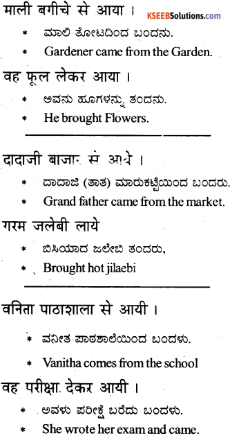 KSEEB Solutions for Class 6 Hindi Chapter 13 आया, आये, आयी, आयीं 2