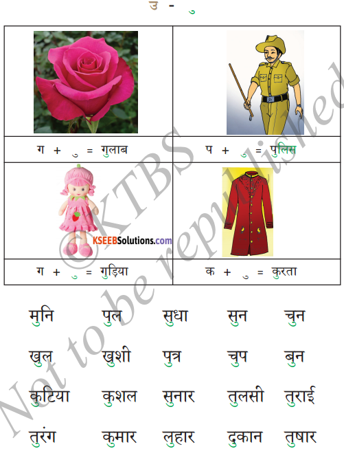 KSEEB Solutions for Class 6 Hindi Chapter 4 स्वर और उनकी मात्राएँ 4