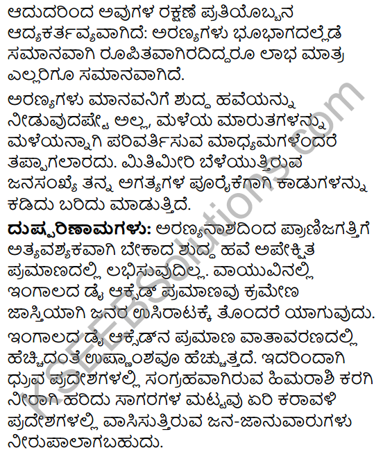 Kannada Prabandha Pdf Download KSEEB Solution 10th