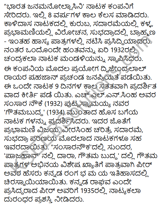 Natyakala Dhurandhara Mahammad Peer Summary in Kannada 3