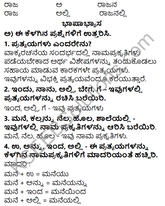 Siri Kannada Text Book Class 5 Solutions Gadya Chapter 5 Panjara Saale 7