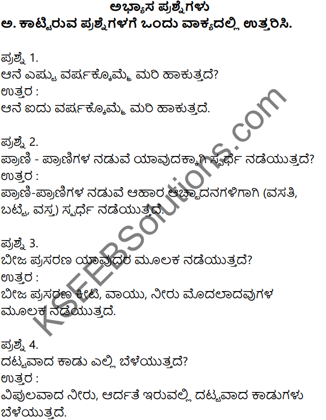 Parisara Samatholana Kannada Notes KSEEB